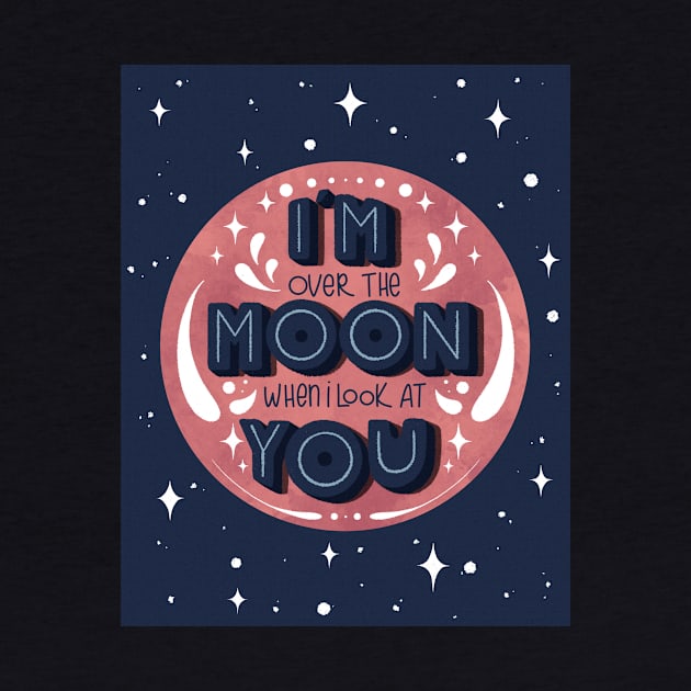 Over the Moon Poster by KlioStudio